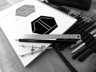 C & H Monogram branding clean design flat identity illustration illustrator lettering logo minimal type typography vector