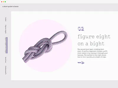 a short guide to knots climbing design knots ui web