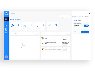 Dashboard Concept concept mock tutor ui design web application