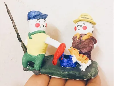 Daikichi & Iwao art artwork clay illustration sketch