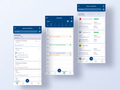 Trading software app app app design calendar calendar app calendar ui crm dashboard flat list menu bar mobile mobile app mobile app design mobile design sale funnel sticky trading ui ux vector