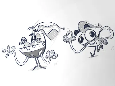 Remembrand brand cartoon character characterdesign crazy fun illustration mad monsters process remember sketch sketchbook spovv