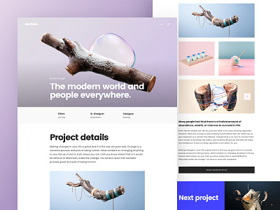 Project Details Page agency bold bold typo bold typography dexfolio digital agency inspiration interface landing page minimal portfolio project project details project details inspiration showcase studio theme typogrpahy ui ux