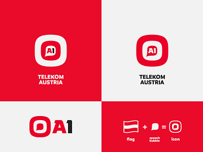 A1 - proposal austria brand design branding concept design icon identity branding identity design identity designer logo logo concept logo design logo design branding logo designer logo mark logotype mobile speech bubble telecom typography
