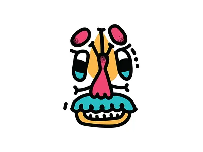 STICKER REGE PE DEAL face folk king mask romanian sticker traditional