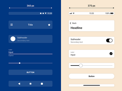 Plaster — Android & iOS Components ⚙ android android app bar components design system freebie interface invision material mobile sketch slider studio studios switch symbols tutorial ui ui kit ux