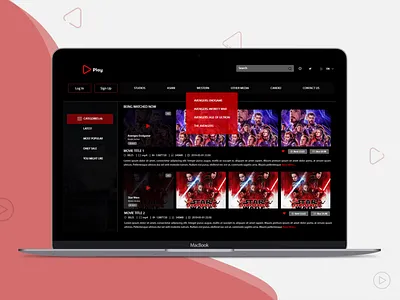 Live Streaming Web App Example laravel mobile app development movie online free streaming app ui uidesign videos content web app development webapp webapp design webdesign website