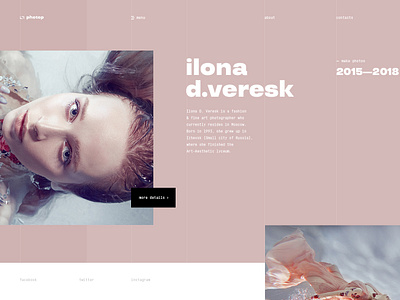 Photographers agency branding concept design o2d outline2design outline2design o2d concept typography ui ux webdesign