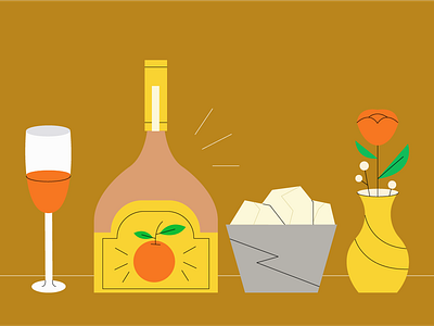 Tonight animation app art boy character date design girl graphic icon illustration illustrator logo love night romantic rose vector web wine