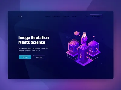 Header Exploration ai dark theme dark ui exploration header header design header exploration header illustration illustration landing page technology ui visual design web