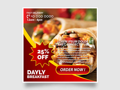 Social Media Post banner Design ad background banner digital marketing facebook ad food instagram marketing post restaurant social media template
