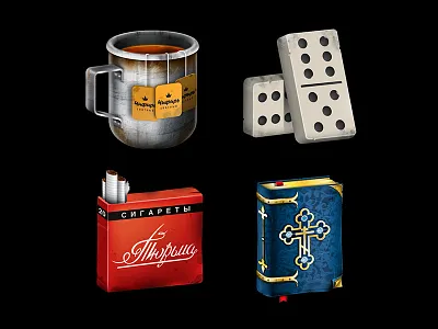 Game symbol set design gambling illustration slots ui vector