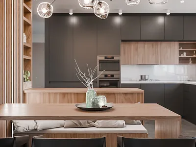 cithen in loft style 3d art 3d max 3d visualization cithen coronarender creative design illustration loft minimalism shot vizualization wood