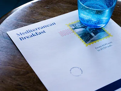 Menu for La Minervetta Maison / Sorrento design editorial graphic layout menu print printed