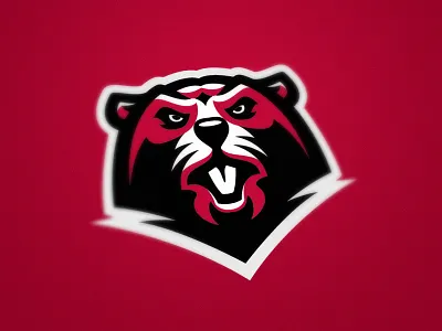 Beaver animal beaver esport illustration logo mascot red river sport team wild