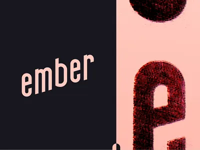 🔥 e m b e r 🔥 animation brand branding e logo ember fire font hand drawn illustration logo print typography web design