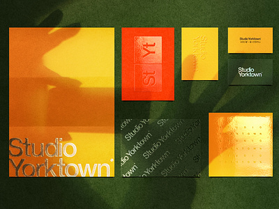 Green and Yellow Layout branding branding and identity foil stamping mockup mockup creator paper realistic template texture