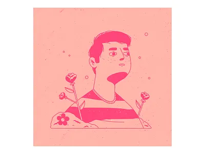 🤷‍♂️ character dots editorial illustration flower illustration pattern procreate streetwear texture