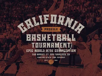 Poster Basketball Tournament apparel baseball basketball bold clothing design display font graphic design hand lettering handmade type lettering logo logo type monogram tipografi typeface typography vector vintage