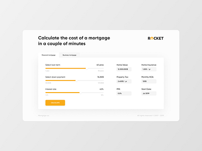 Mortgage Calculator design ui ui ux design ux ux ui web website