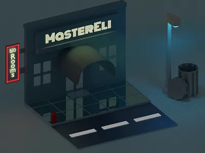 Hotel !Rooms blender3d design illustration ui