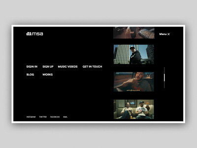 Home menu brilliant design graphic logo menu menu design muzli ui ux webdesign website