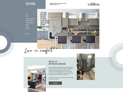 Adelaide Built-In Joinery - Web Design branding design graphic design identity illustration illustrator lettering type typography ui web website