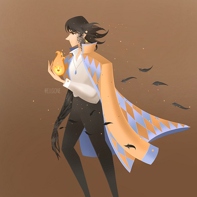 Howl's Moving Castle book illustration character design fan art illustration portrait procreate