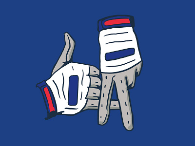 LA Batting Gloves baseball batting gloves design dodgers hand signs illustration la los angeles mlb sports