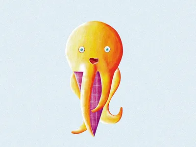 OctoIceCream adobe illustrator graphic design ice cream ice cream logo illustration illustration design octopus vector art vector artwork vector illustration
