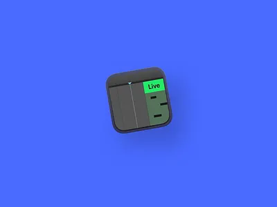 Ableton Live Icon V2 blue branding cards icon logo ui vector