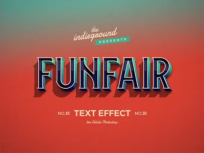 Retro Vintage Photoshop Text Effect No.31 action classic design effect lettering logo photoshop psd retro smart object style template typography vintage
