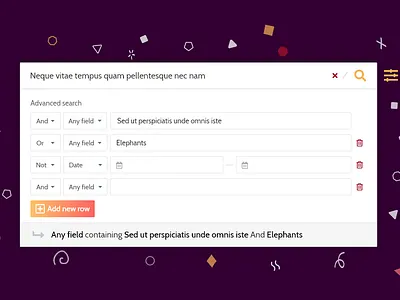 Advanced Search advanced search appsearch cleanui design designinspiration filter latest minimal product design prototype search ui uidesign uiux userexperiencedesign uxdesign uxinspiration web webdesign
