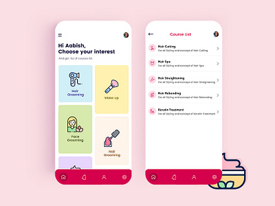 Beauty App android app app app development app development company appschopper beauty app beauty salon branding design designs illustration ios app mobile app mobile app development ui ux