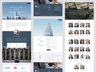 Website Launch capital company contact design equity form home location map page portfolio private team ui venture website