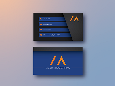 Alter Programming art brand brand identity brochure design gradient illustration logo logodesign minimal mockup navy simple sketch vector vector art vector illustration