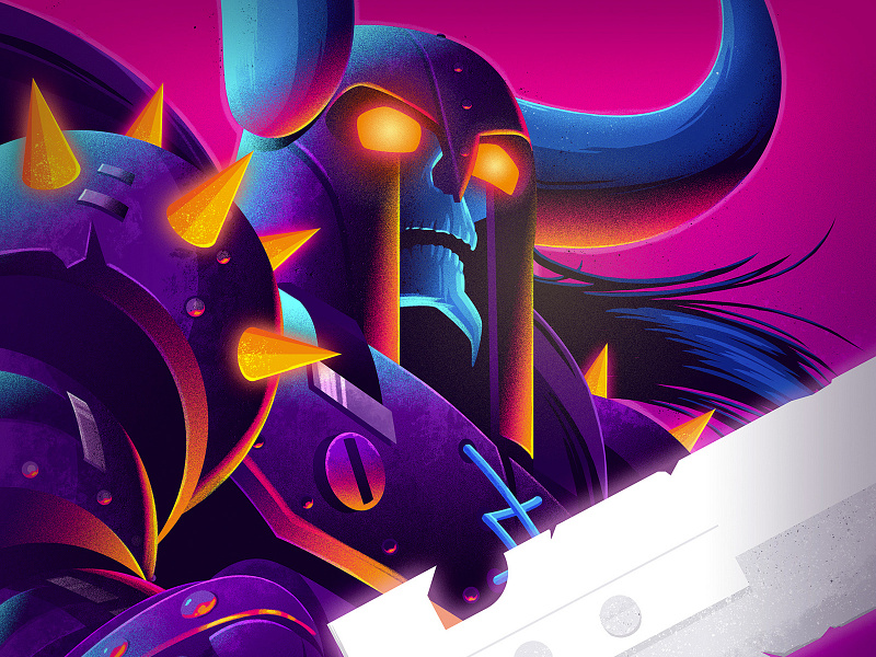 Metallica 1980s art design illustration illustrator metallica outrun photoshop poster retro retrowave signalnoise synthwave vaporwave