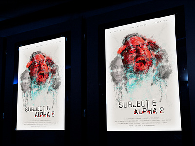 Subject 6 Alpha 2 Poster (Mockup) album art album artwork album cover album cover art branding death stranding design gritty grunge illustration kojima logo logo design logodesign minimal movie poster poster poster design sci fi thriller