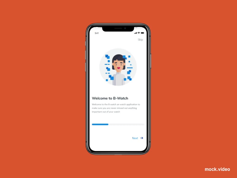 E- Watch On-Boarding application design application ui design e watch illustration interaction interactions onboarding onboarding illustration onboarding screen screen ui ux