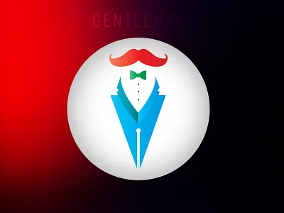 Gentle man illustration branding design flat graphic designing illustration illustrations illustrator logo photoshop social media vector