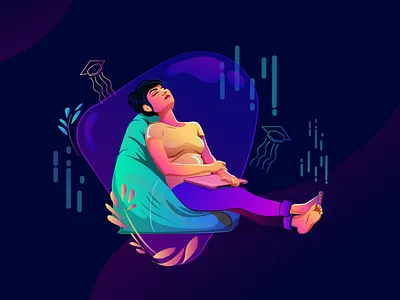 Hope charecter design concept design digital arts education exam girl character goal hope illustration style ui ux vector web design web illustration