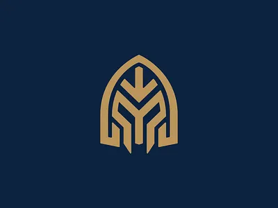 Armour Logo a logo armor armour branding branding and identity branding design creative design golden grid logo helmet logo logodesign shiel spartan spartan logo