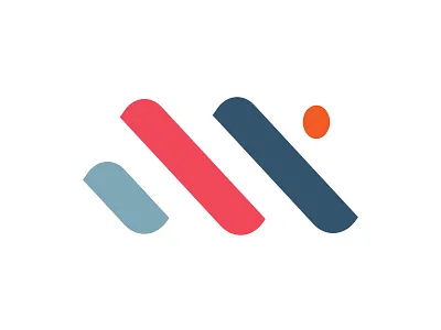 Letter M Wings branding design flat icon letter logo