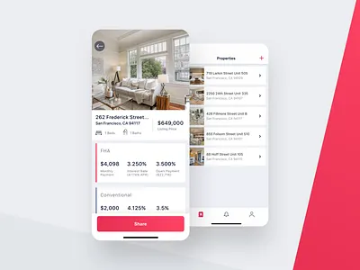 RedDoor Hero: For Agents app appstore ios ixd mobile mockup ui uidesign userinterface ux uxdesign visualdesign