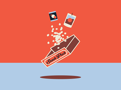 SNACK PACK church design fruit fun illustration jesus juice kids line art movies popcorn snack vector