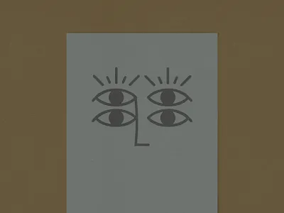 Eye'm looking at you eyes four print protection symbol