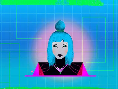 GIRL - 3 character design girl illustration