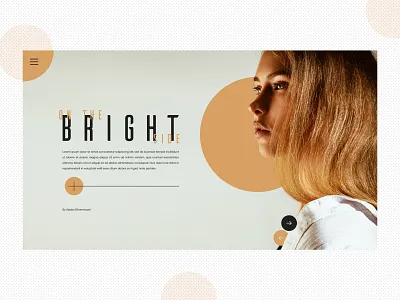 Woke up on the bright side art clean colors creative design fashion glamor glamour luxury luxury design style ui ux web design whitespace