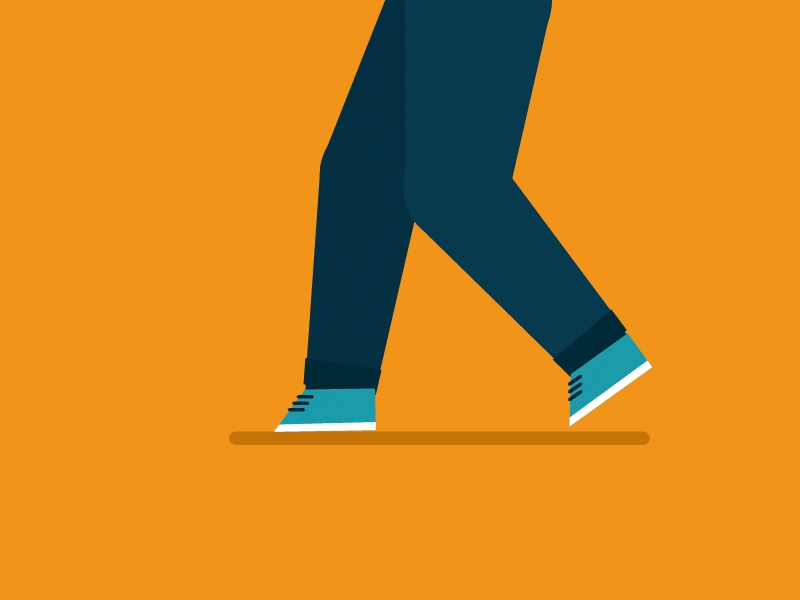 walk the dog 2d after effects animals animation dog flat follow gif hunting legs sniff walk cycle