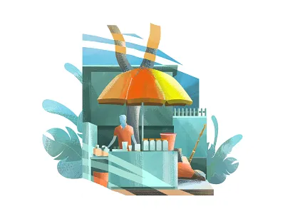 Tea Stall illustraion illustration illustration art illustrations illustrator photoshop vector vector art vector illustration